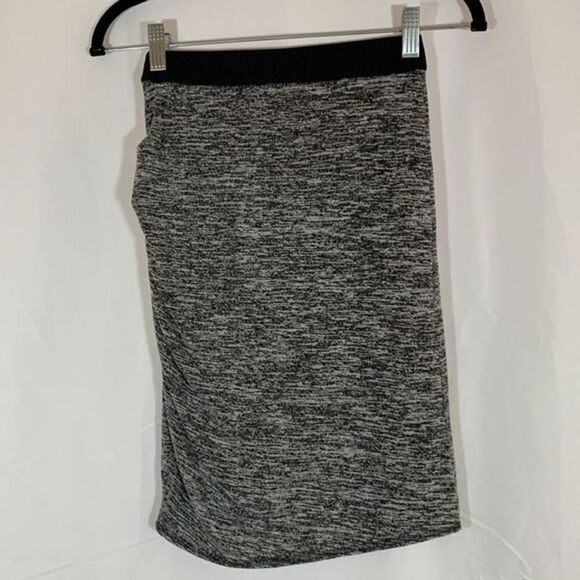 Wilfred Free Heather Grey & Black Runched Side Skirt - Picture 3 of 8